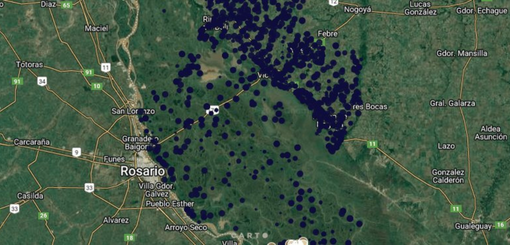 Se presentó un mapa satelital que expone los focos de incendio